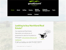 Tablet Screenshot of goodground.com
